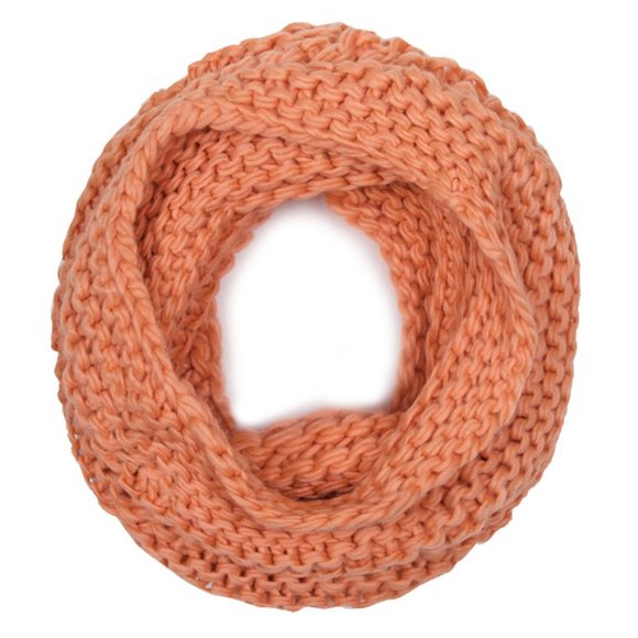 Code22 Soft Solid Knit Neck Warmer Infinity Scarf - Picture 1 of 1